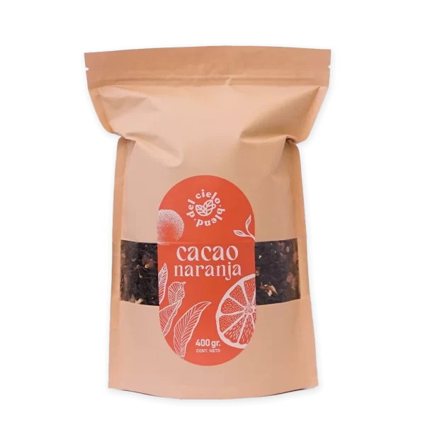 cacao-nar-trans-smb-dcm-02 Té Cacao Naranja, 400 gr. Doypack - Té negro, cascarilla de cacao y cáscara de naranja